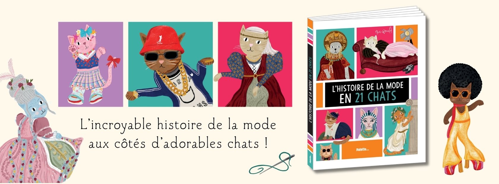 L'Histoire de la mode en 21 chats de Nia Gould