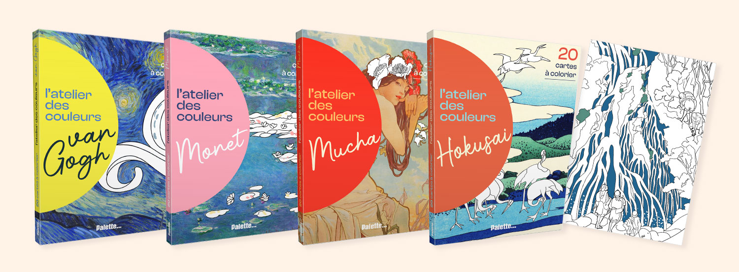 L'ateliers des couleurs : 20 cartes à colorier